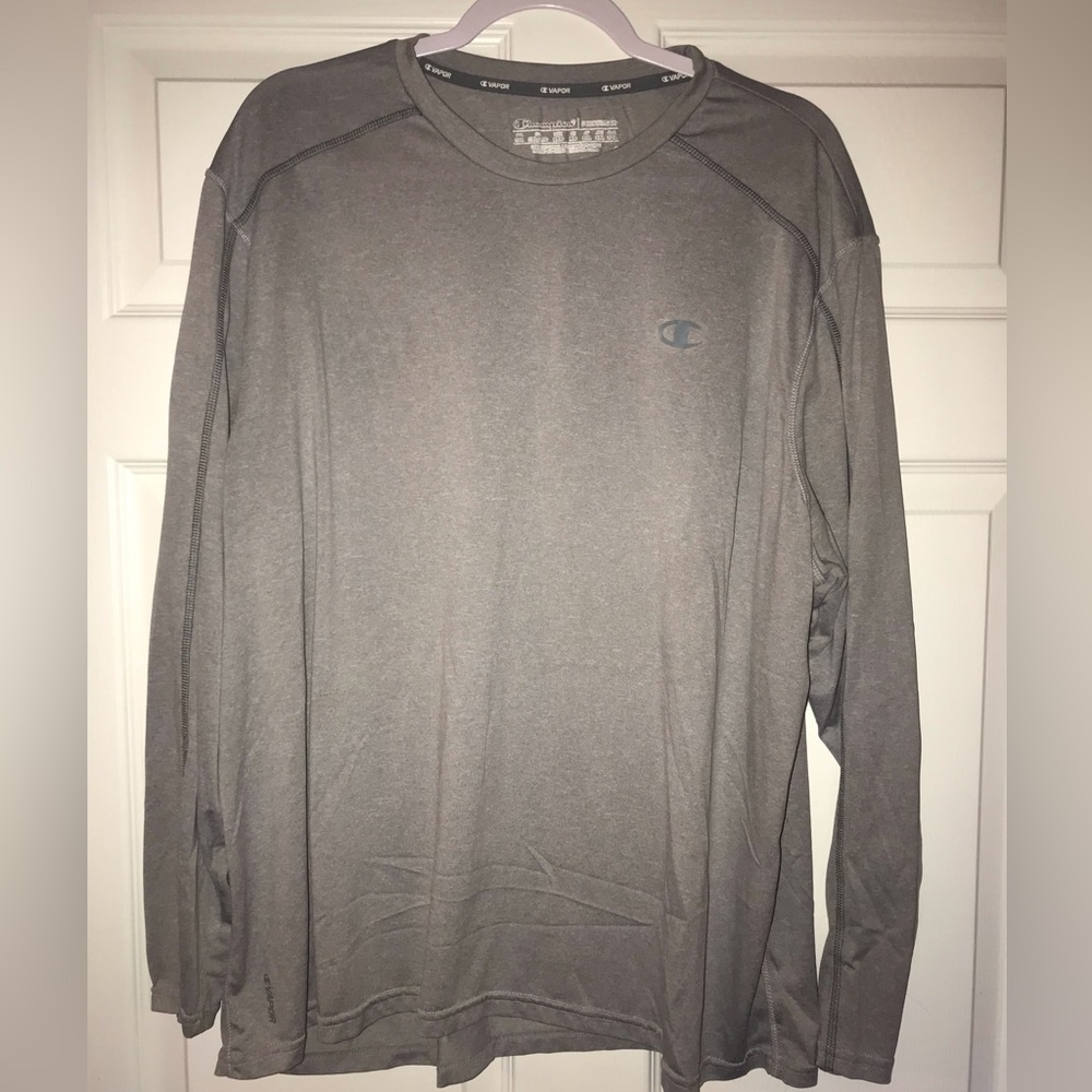 (x3) Champion 3XL Vapor Long-sleeve Athletic Shirts